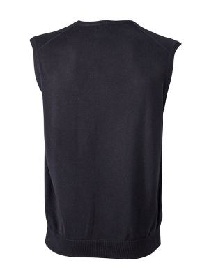 Herren V-Neck Pullunder Schwarz